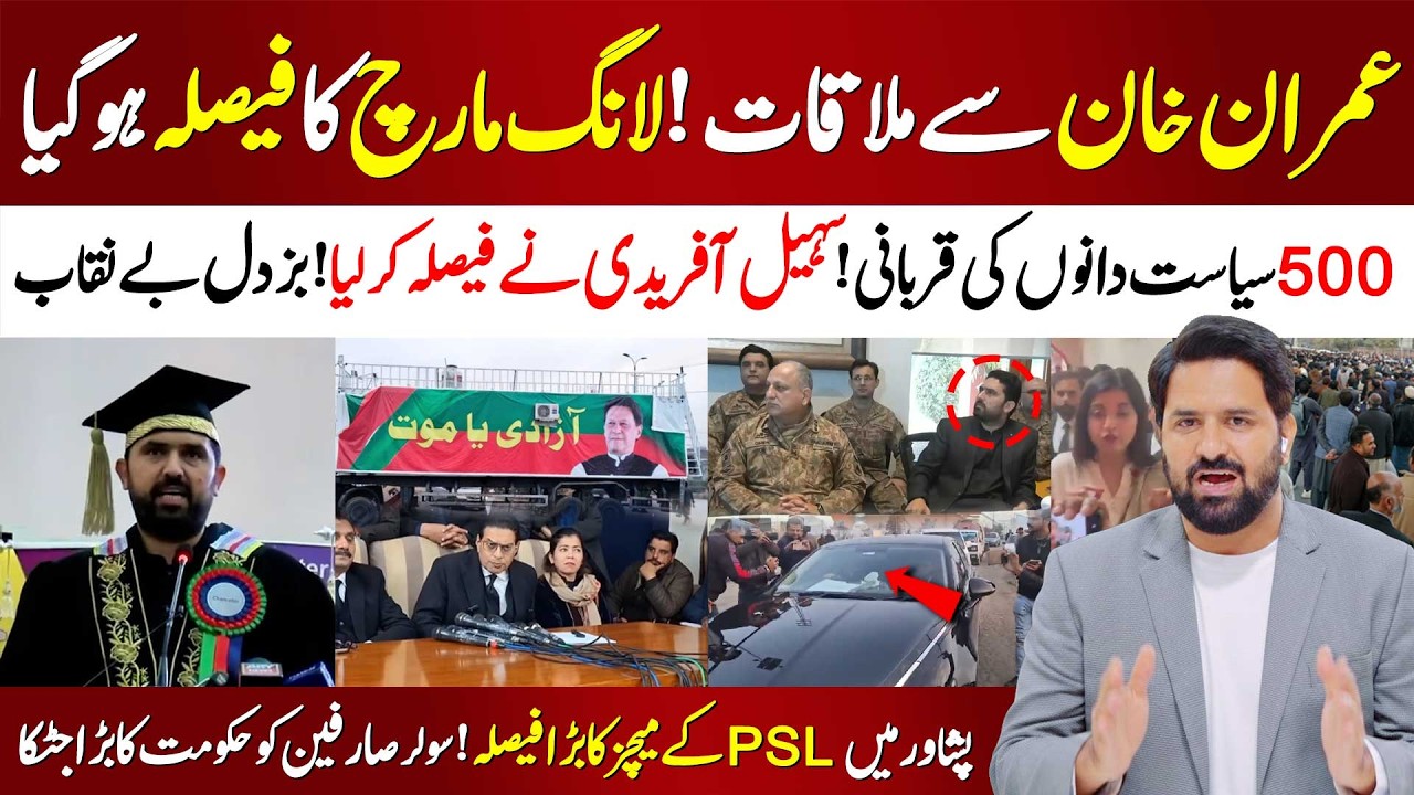 🚨 High Level Meeting at Adiala With Imran Khan | Long March Confirmed | Sohail Afridi’s Final Call