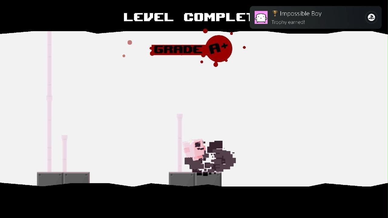 Super Meat Boy - The Cotton Alley, Dark World (WITHOUT DYING) [Impossible Boy trophy]