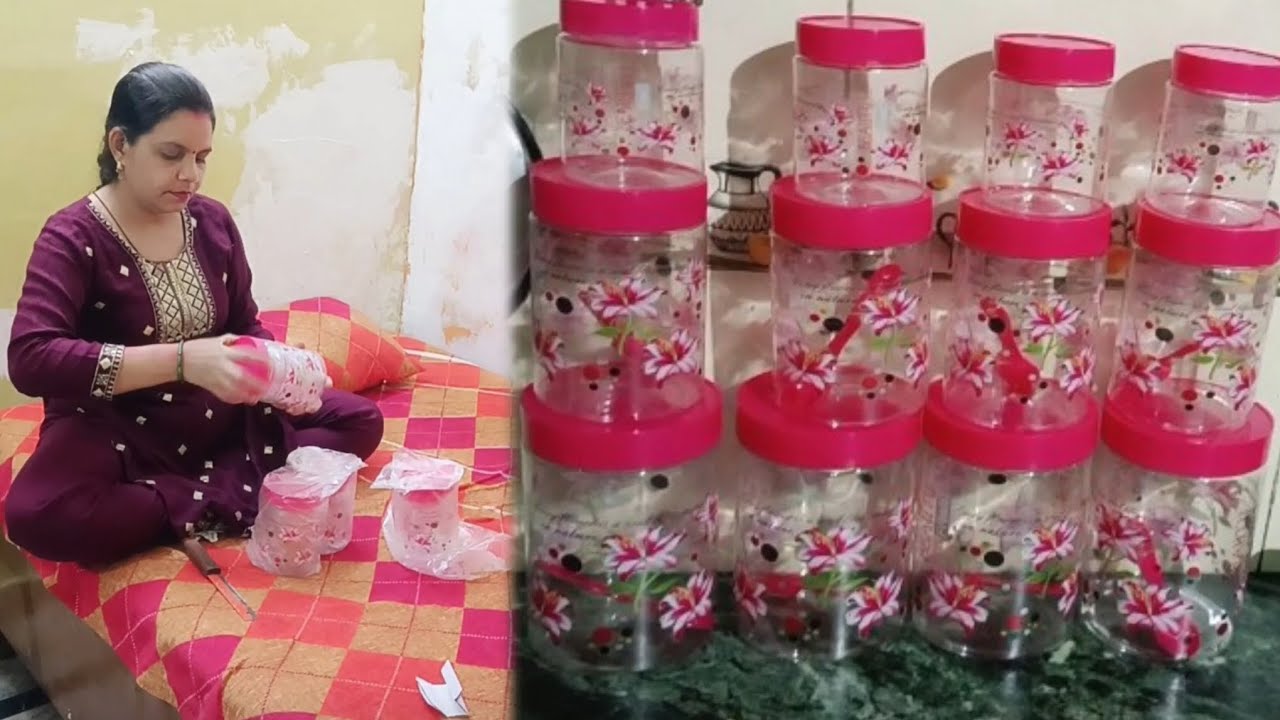 Kitchen k liye mangaye 🫙🫙 | Ab meri kitchen  lagegi or bhi Sundar || Neelam family vlogs ||