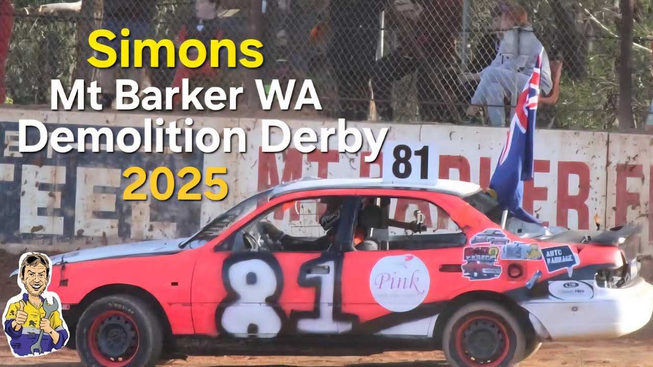 Mt Barker Speedway Demo Derby with Simon