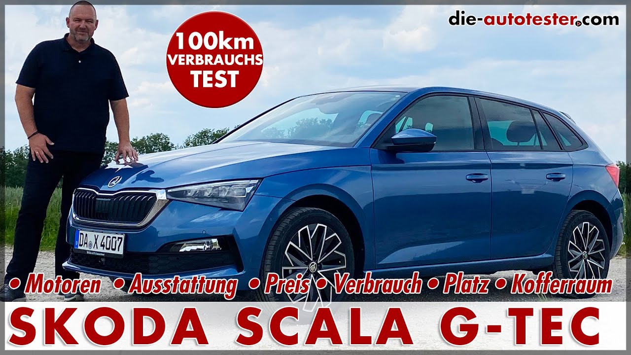 SKODA SCALA 1.0 G-Tec TGI 100 km Verbrauch Test Erdgas (CNG) 66 kW (90 PS) Preis 2020 Review Deutsch