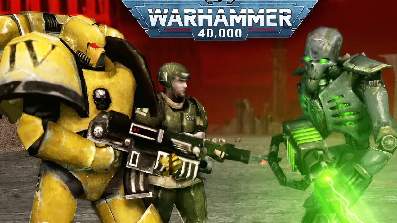 Imperial Fists & Guard vs Necrons - Ultimate Mod Warhammer 40k | Men of War: Assault Squad 2