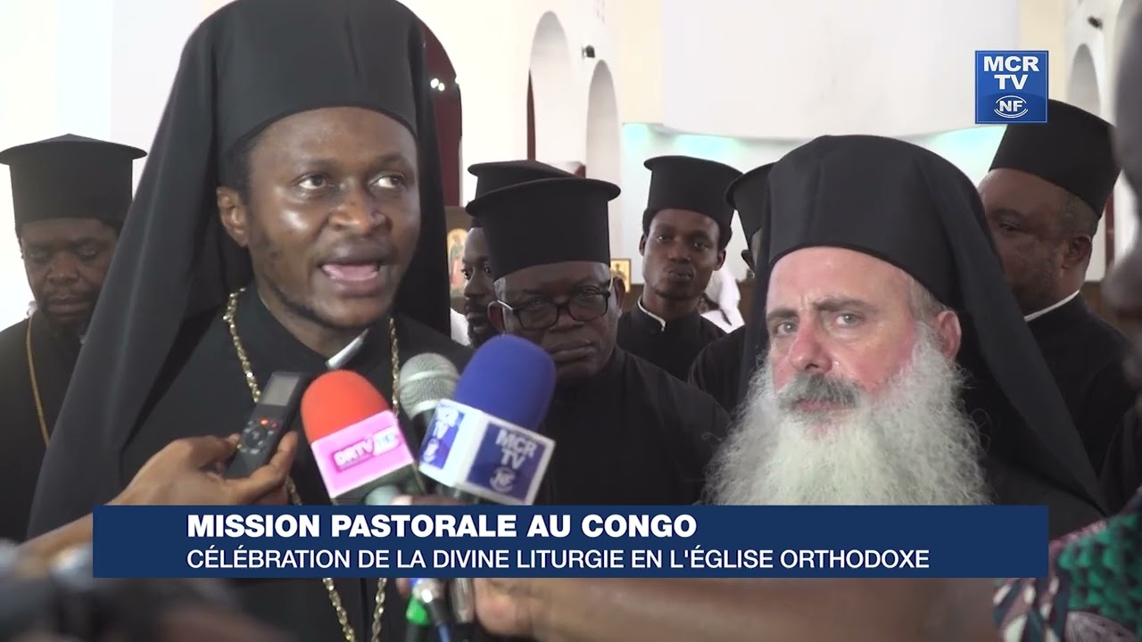 Mission pastorale au Congo : célébration de la divine liturgie en l'église Orthodoxe