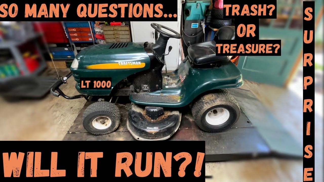 Craftsman LT1000 Repair - Will It Run?