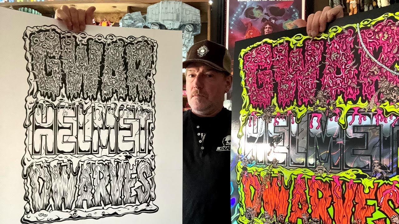 Разработка/дизайн плаката для тура GWAR-HELMET-DWARVES