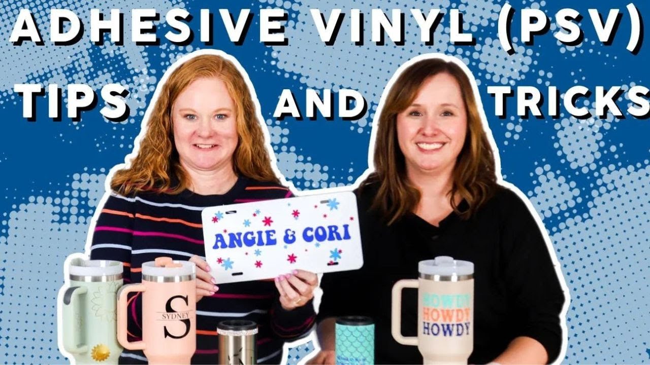 Mastering Adhesive Vinyl (PSV) Crafts from Start to Finish! 🎨✂️ | @AngieHolden @HeyLetsMakeStuff