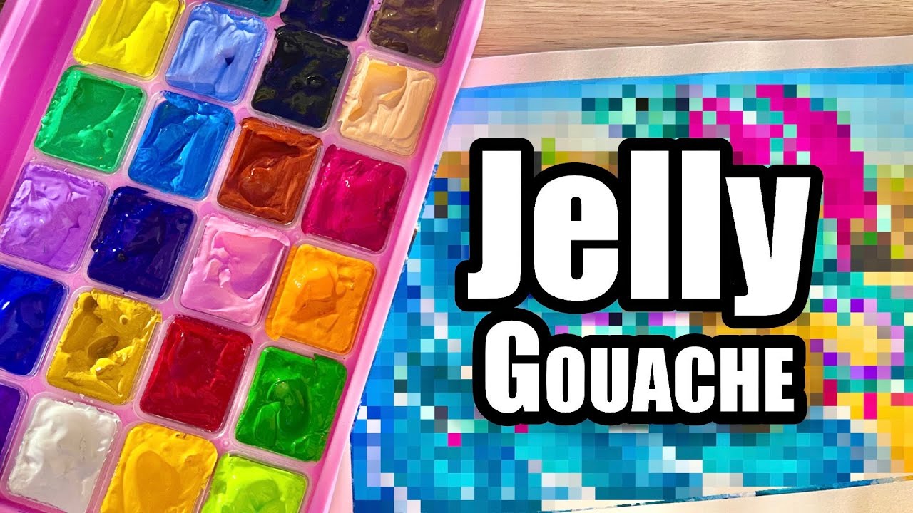 TRYING Miya Himi JELLY GOUACHE! | First Impressions | Paint Review!
