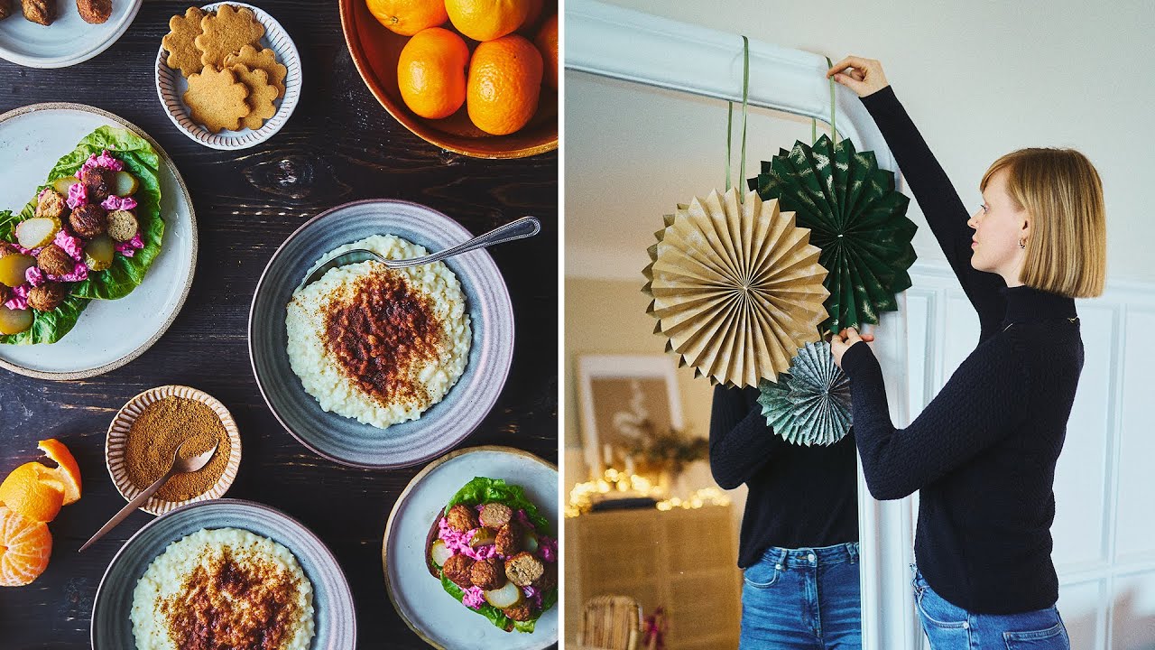 Getting Ready for Christmas Vlog | Vegan Swedish Christmas Food and Decoration DIY