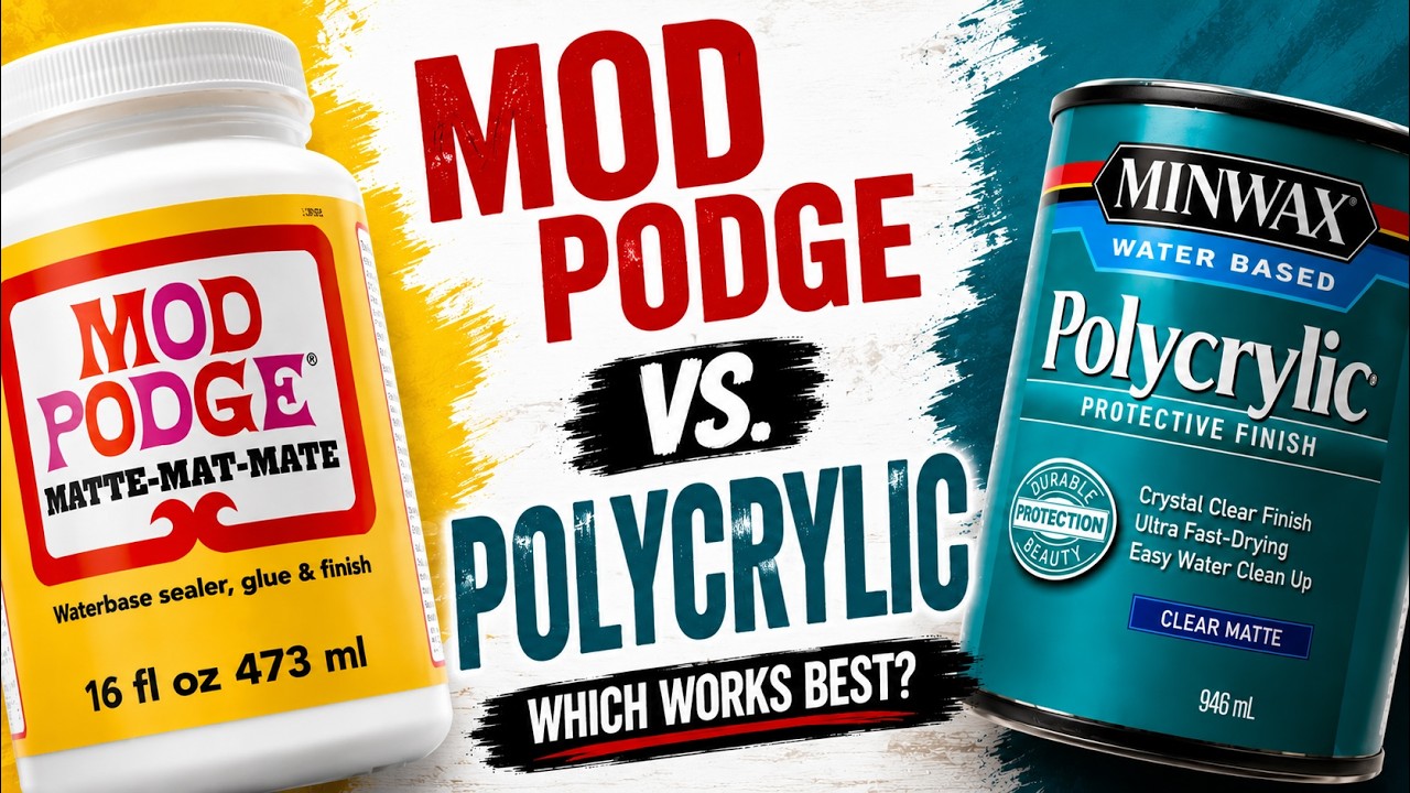 Wooden Sign DIY: Comparing Mod Podge vs. Polycrylic for Graphic Transfers