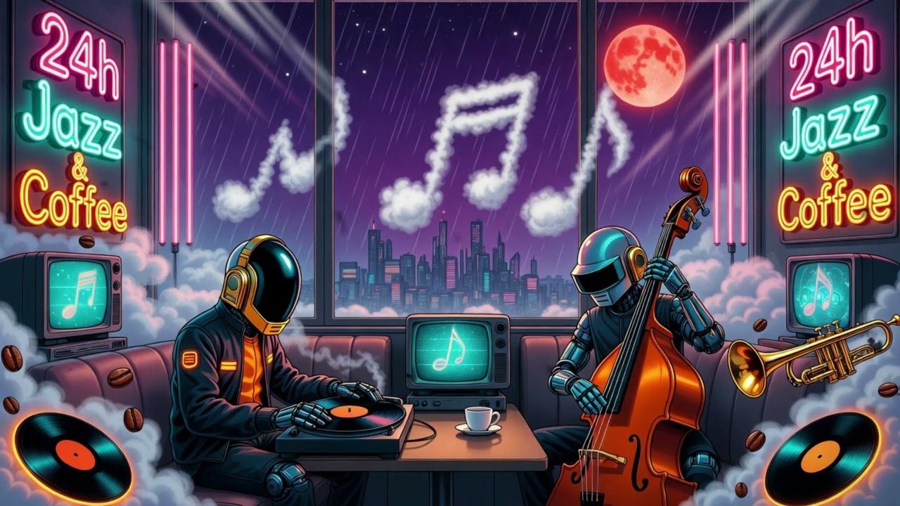 Coffee & Rain Jazz ☕ | Smooth Late Night Lounge