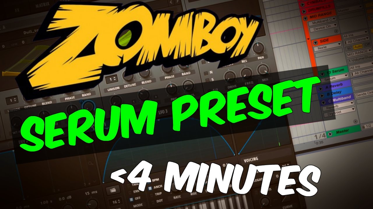 Make Wild ZOMBOY - Invaders Style Bass In Serum In 4 Minutes (+ FREE Preset)