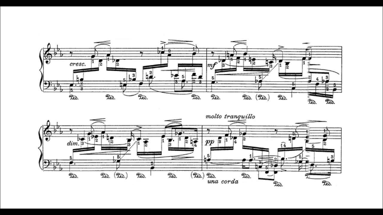 Leopold Godowsky - Meditation for the left hand alone (audio + sheet music)