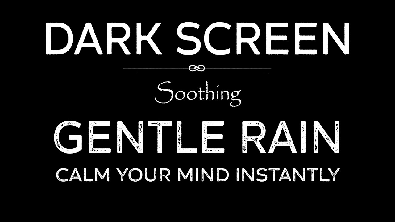 Relaxing Rain in the Green Mountains 🌿 Deep Sleep, Relaxation & Anxiety Relief | Black Screen