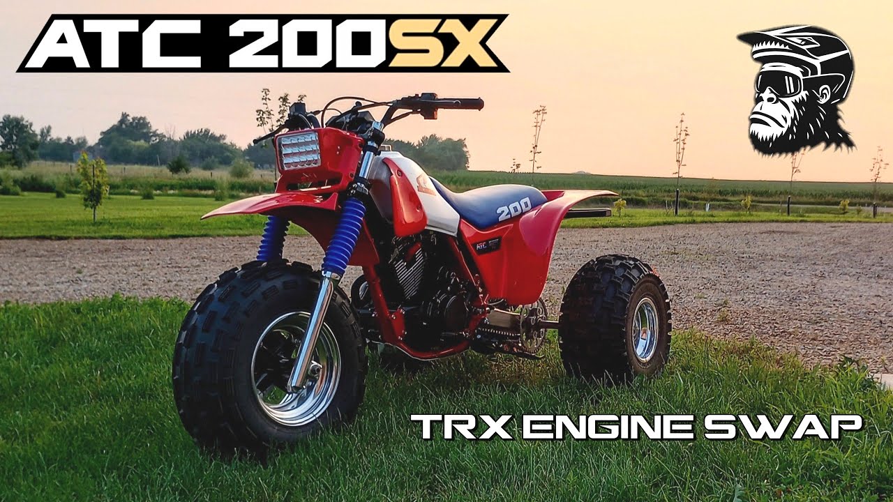 Honda 200X  Engine Swap Build - Electric Start, Reverse, Automatic Clutch!