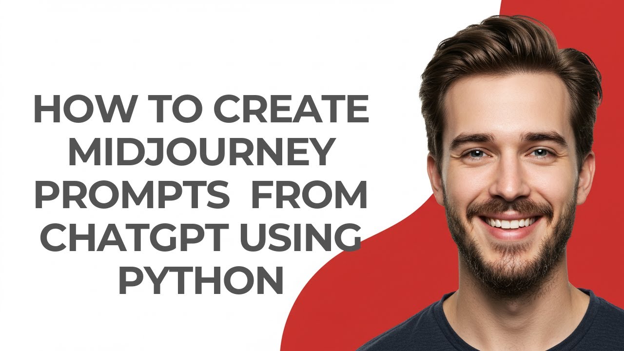 How to Create Midjourney Prompts  From Chatgpt Using Python - GUIDE!