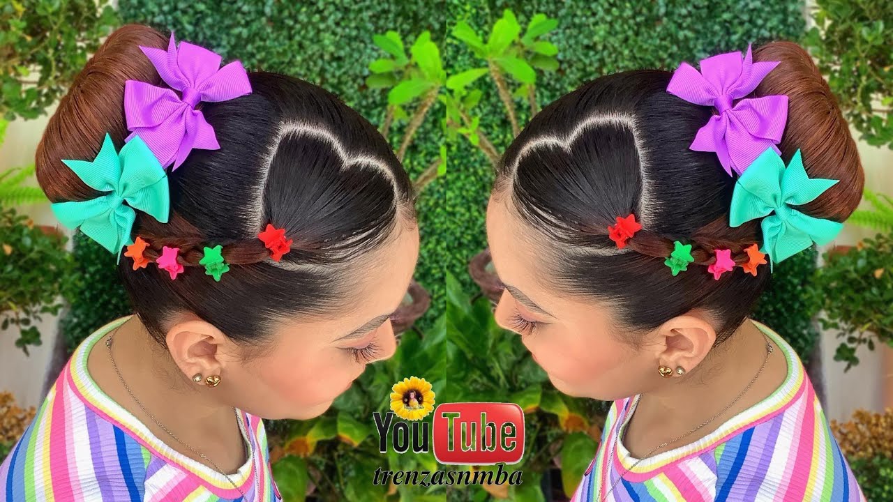 PEINADOS sencillos faciles, casuales , con cabello suelto y trenzas básicas