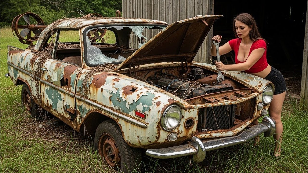 Restoring an World’s Rarest Amphibious Car: Restoring a Rusted 1960s Amphicar 770 Found in a Swamp.