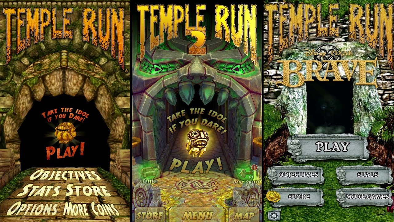 Temple Run Vs Temple Run 2 Sky Summit Vs Temple Run Brave - Endless Run Gameplay