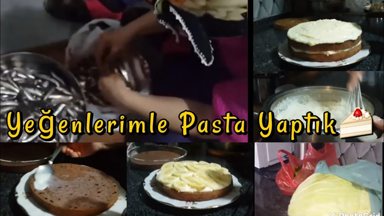 Kaan Kameraman Olursa😁 Yeğenlerimle Pasta Yaptık🍰 Günlük Vlog✅😊