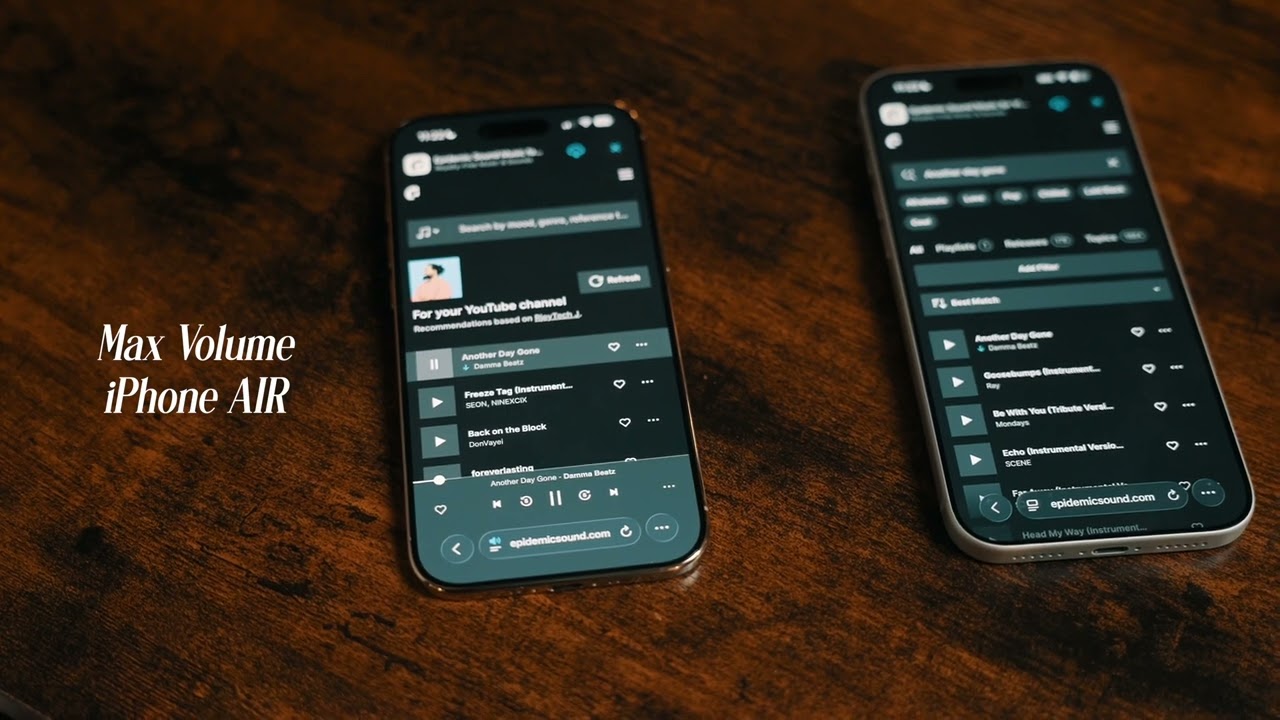 Speaker Test iPhone AIR vs iPhone 17 Pro Max 