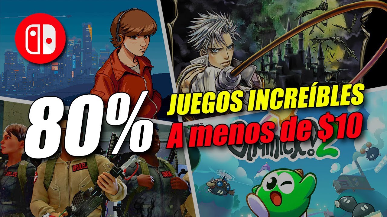 🛑 ¡Los MEJORES JUEGOS a menos de 10 Dólares o Euros! 💸 Rebajas Switch. Ofertas Nintendo Switch Eshop