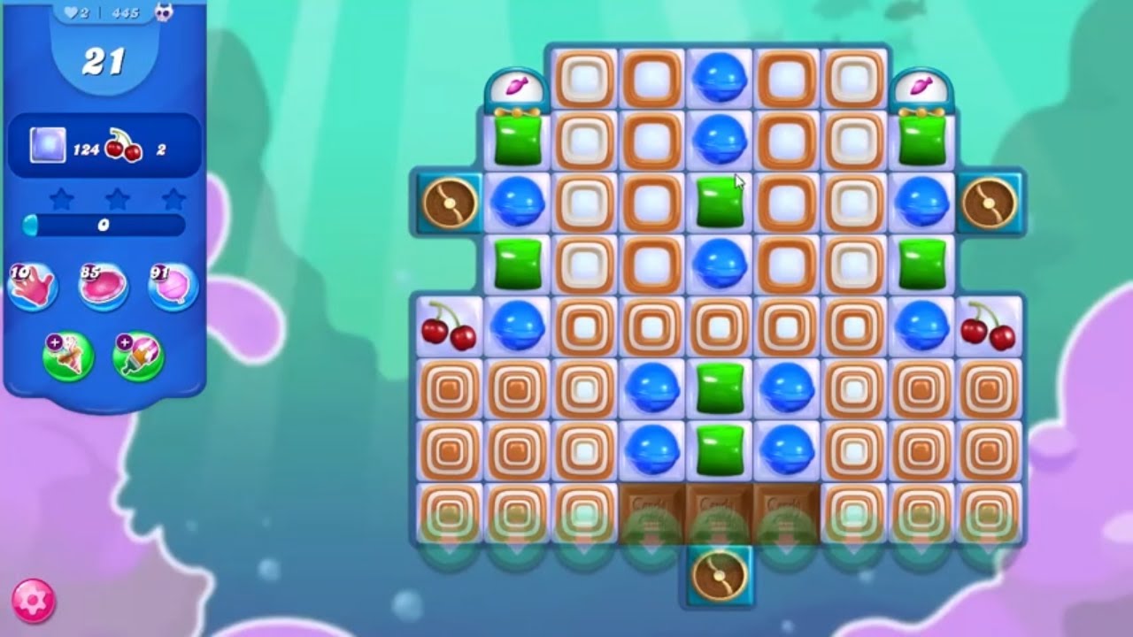 Candy Crush Saga LEVEL 445 NO BOOSTERS