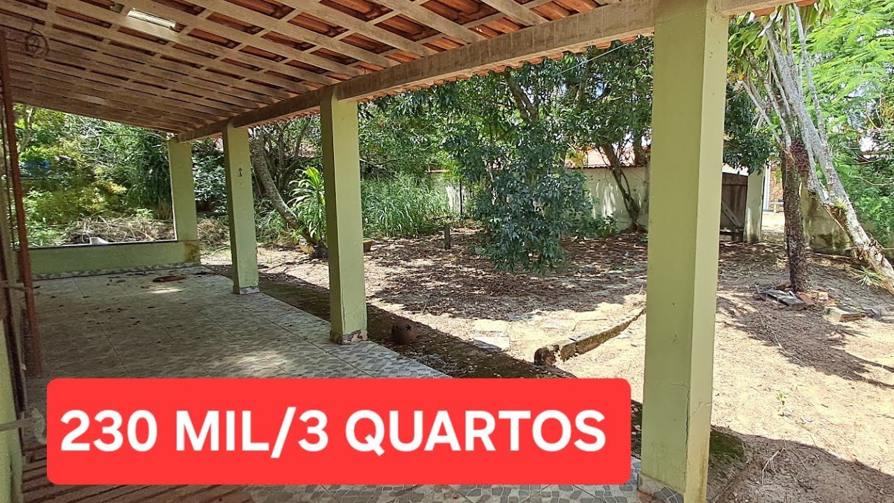 EXCELENTE LOCALIZAÇÃO -  CASA 3 QUARTOS À VENDA EM JACONÉ SAQUAREMA-RJ -  400M PRAIA...