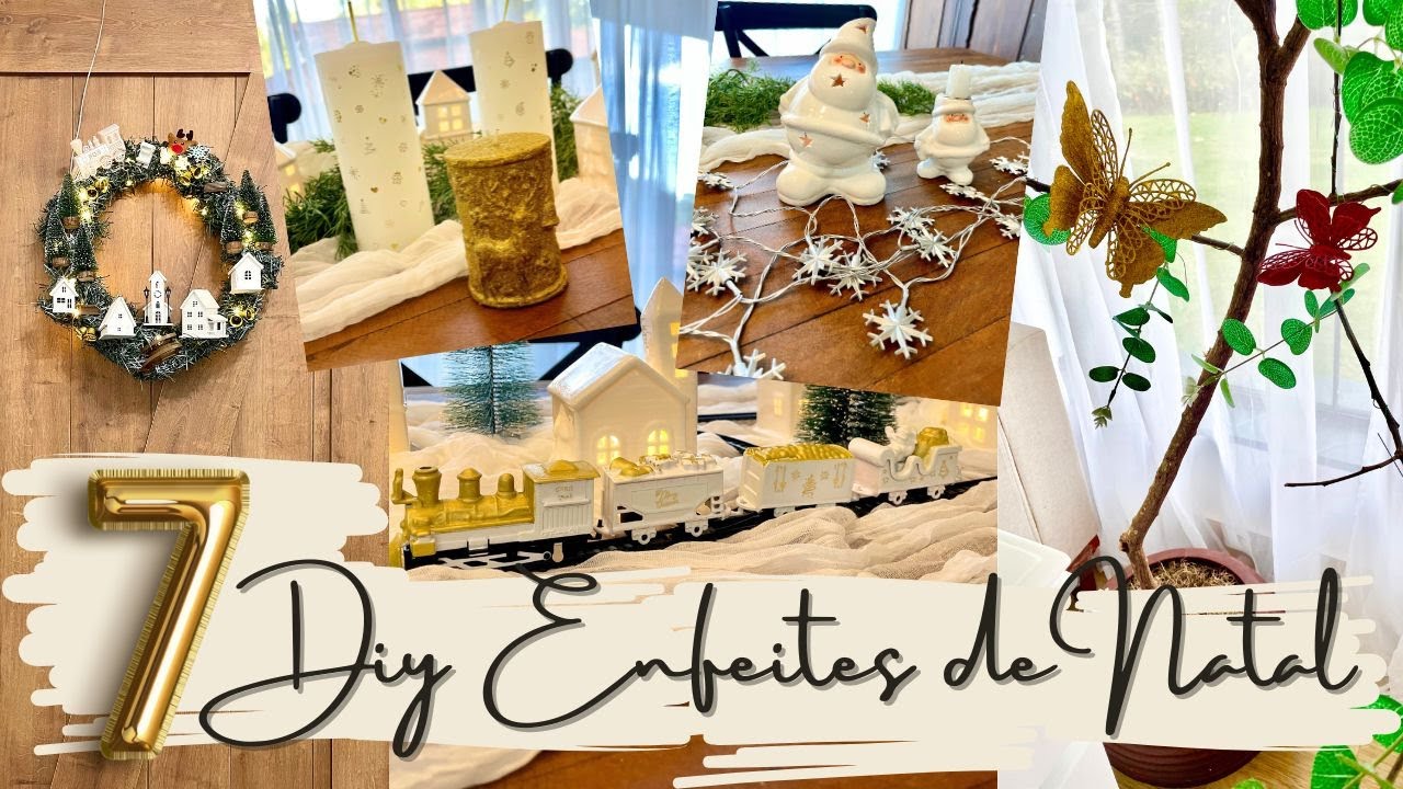 7 DIY ENFEITES DE NATAL DE REAPROVEITAMENTO - Renovei meus enfeites natalinos!