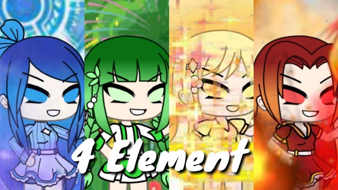 4 Element api,air,sinar dan tanaman(Gacha life)//original Movie//