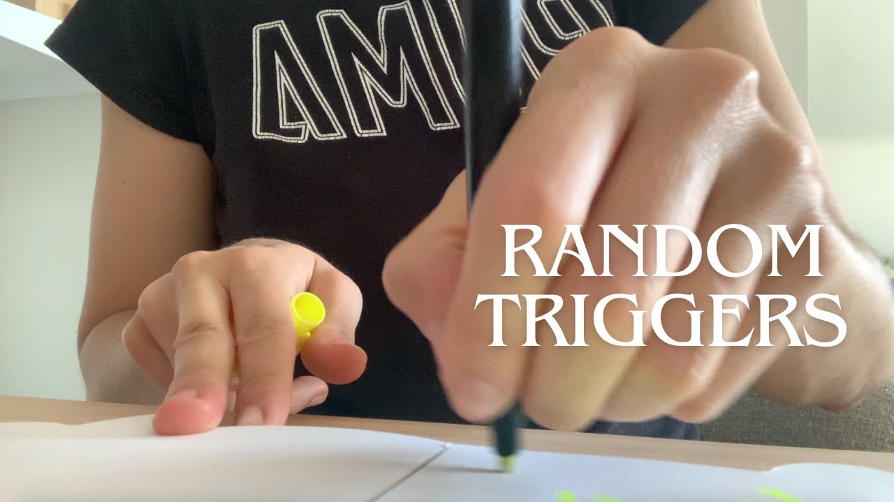 FAST AND AGGRESSIVE LOFI TRIGGERS | RANDOM ASSORTMENT (Gripping & Tapping on Household Items 🎧)