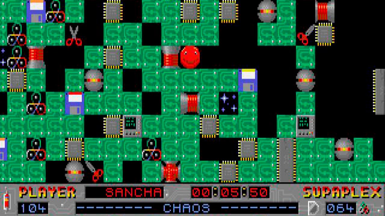 Supaplex (WITH COMMENTS): Level 104 - Chaos
