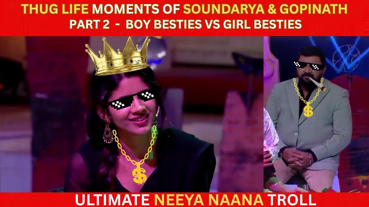 Soundarya Thuglife Moments / Neeya Naana Ultimate Troll