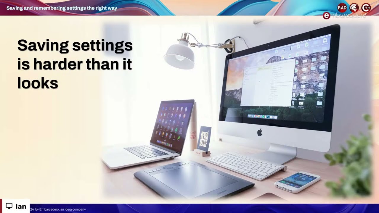 Saving and 'Remembering' settings and options the right way | Ian Barker