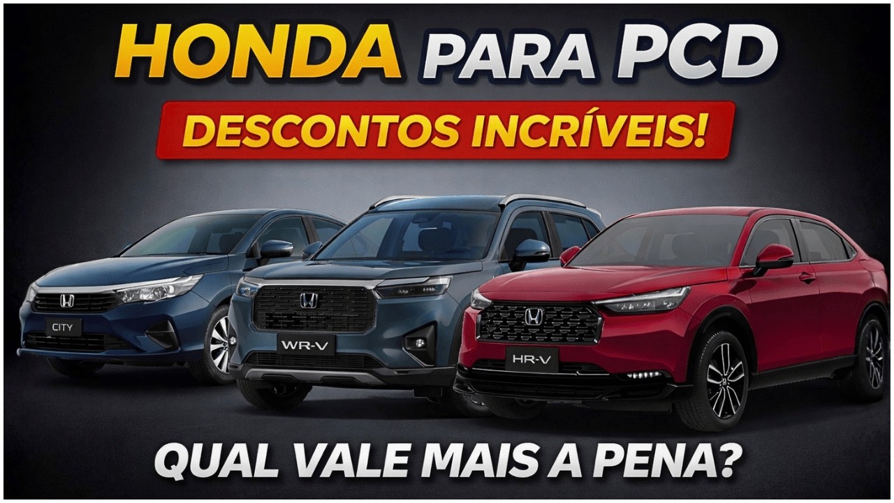 🚨 HONDA PARA PCD EM ABRIL: DESCONTOS, BRINDES E OPORTUNIDADE QUE POUCOS EST&Atilde;O VENDO!