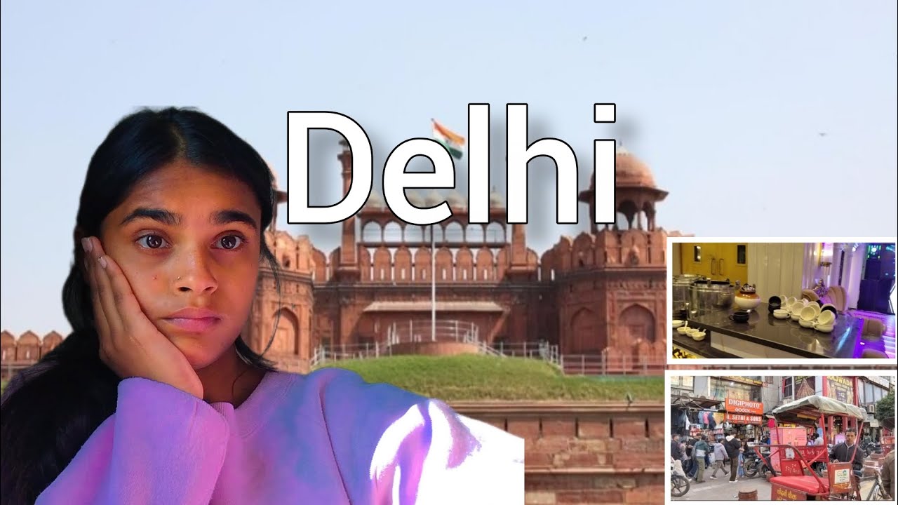 Delhi 📍trip train me pakda gaya ek chor 😱 hum ghume lal kila or gye party me #delhi #vlog