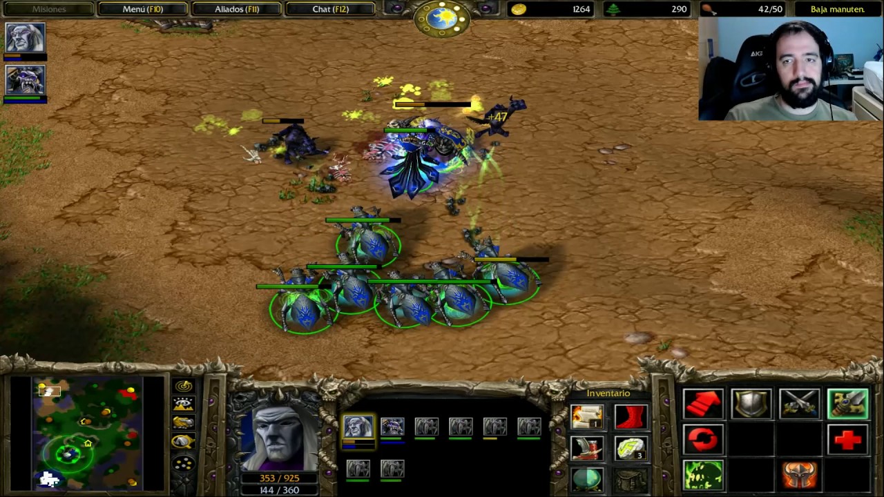 WARCRAFT III: REIGN OF CHAOS | EL NIÑO CON LA CUENTA DEL PADRE y WYRMS - Gameplay Español