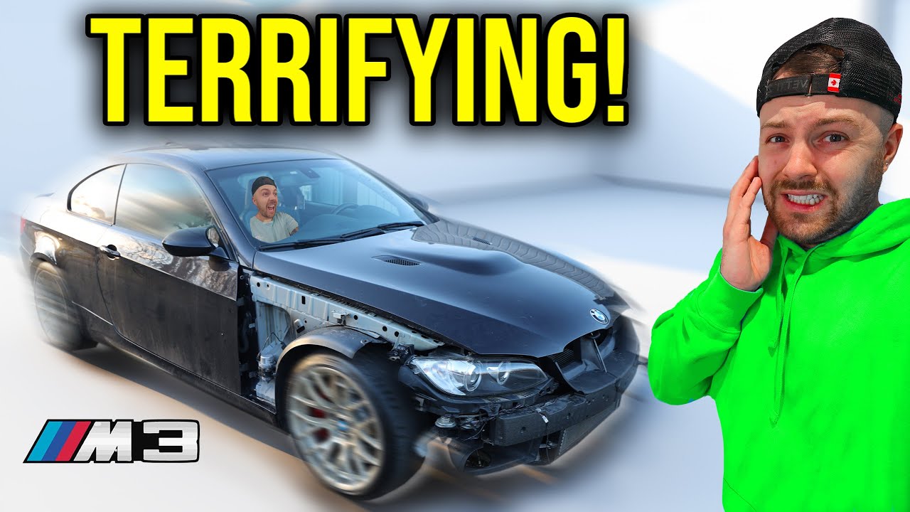 ПЕРВАЯ ПОЕЗДКА НА МОЕМ РАЗБИТОМ BMW M3 С НАГНЕТАТЕЛЕМ