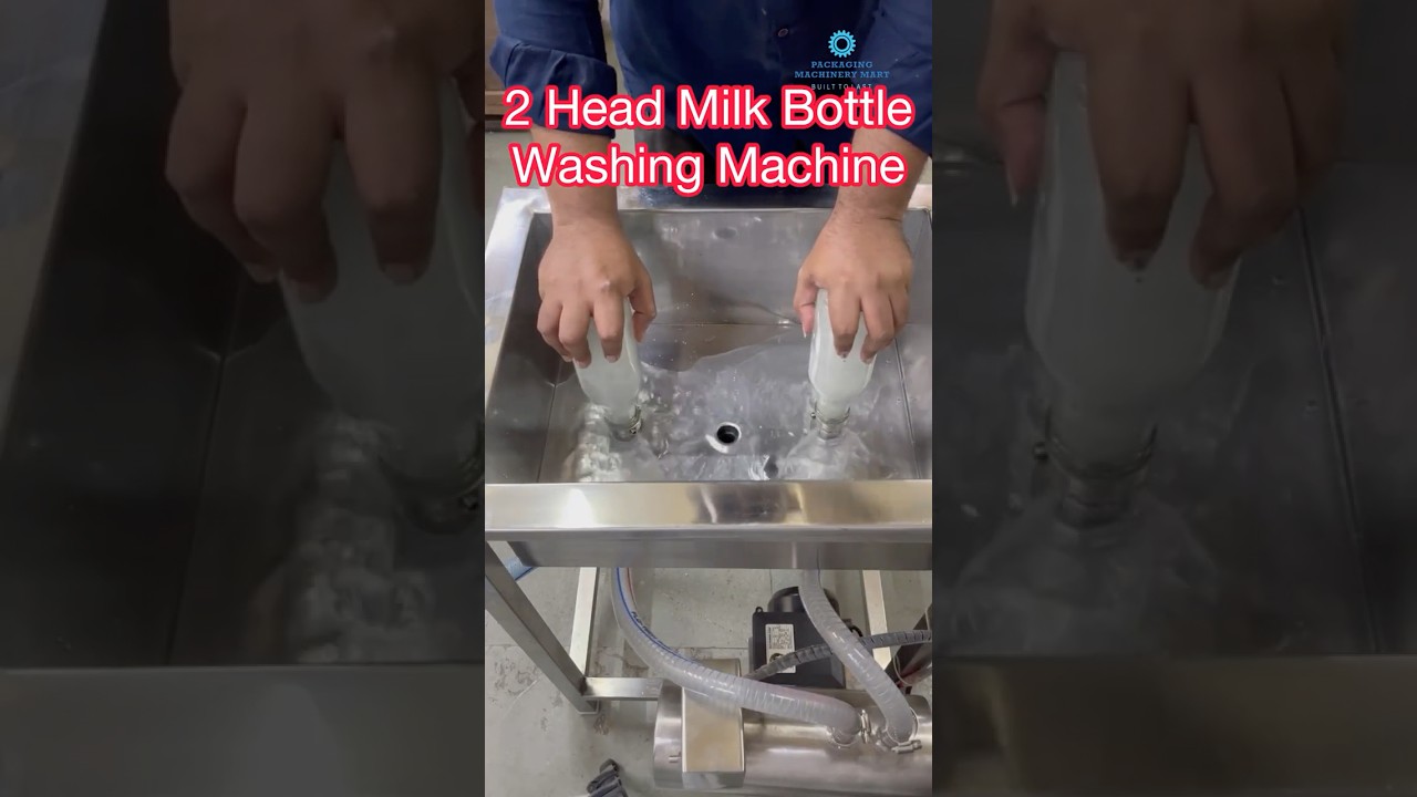 2 Head Milk Bottle Washing Machine