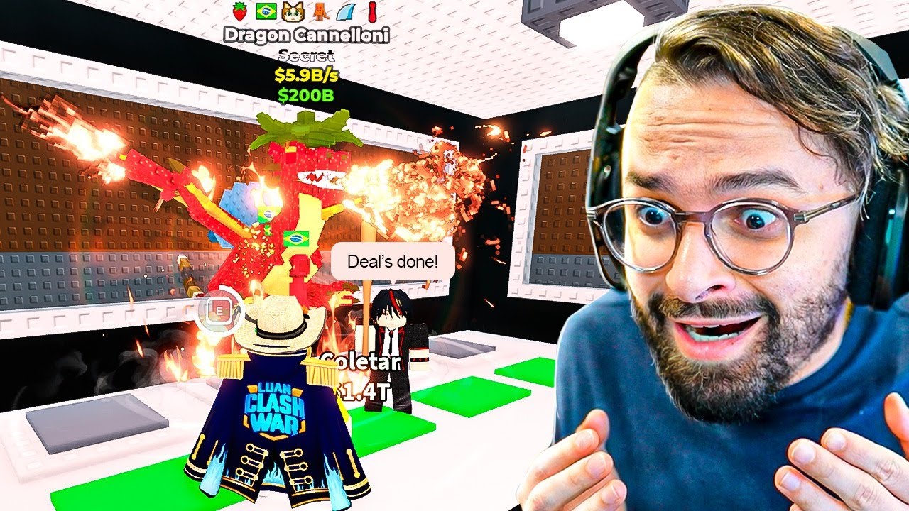 TROQUEI 10 DRAG&Otilde;ES LEND&Aacute;RIOS pelo MAIS RARO do MUNDO e VIREI o REI DOS DRAG&Otilde;ES no BRAINROT! 👑🔥🧠