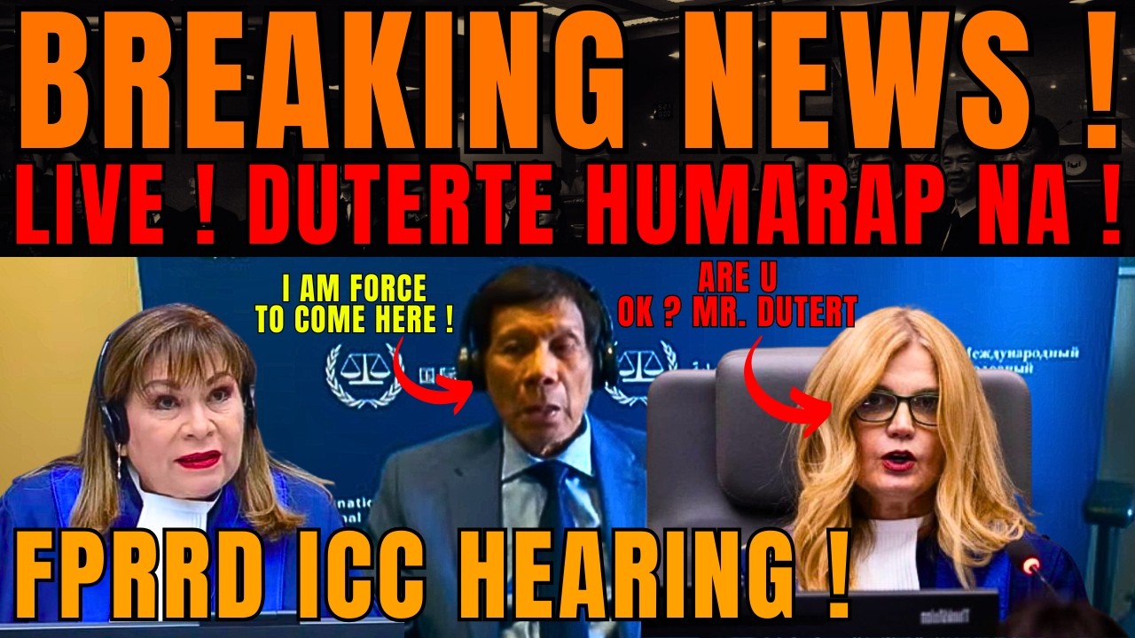 BREAKING NEWS: LIVE ! DUTERTE HUMARAP NA! FPRRD SA ICC HEARING !