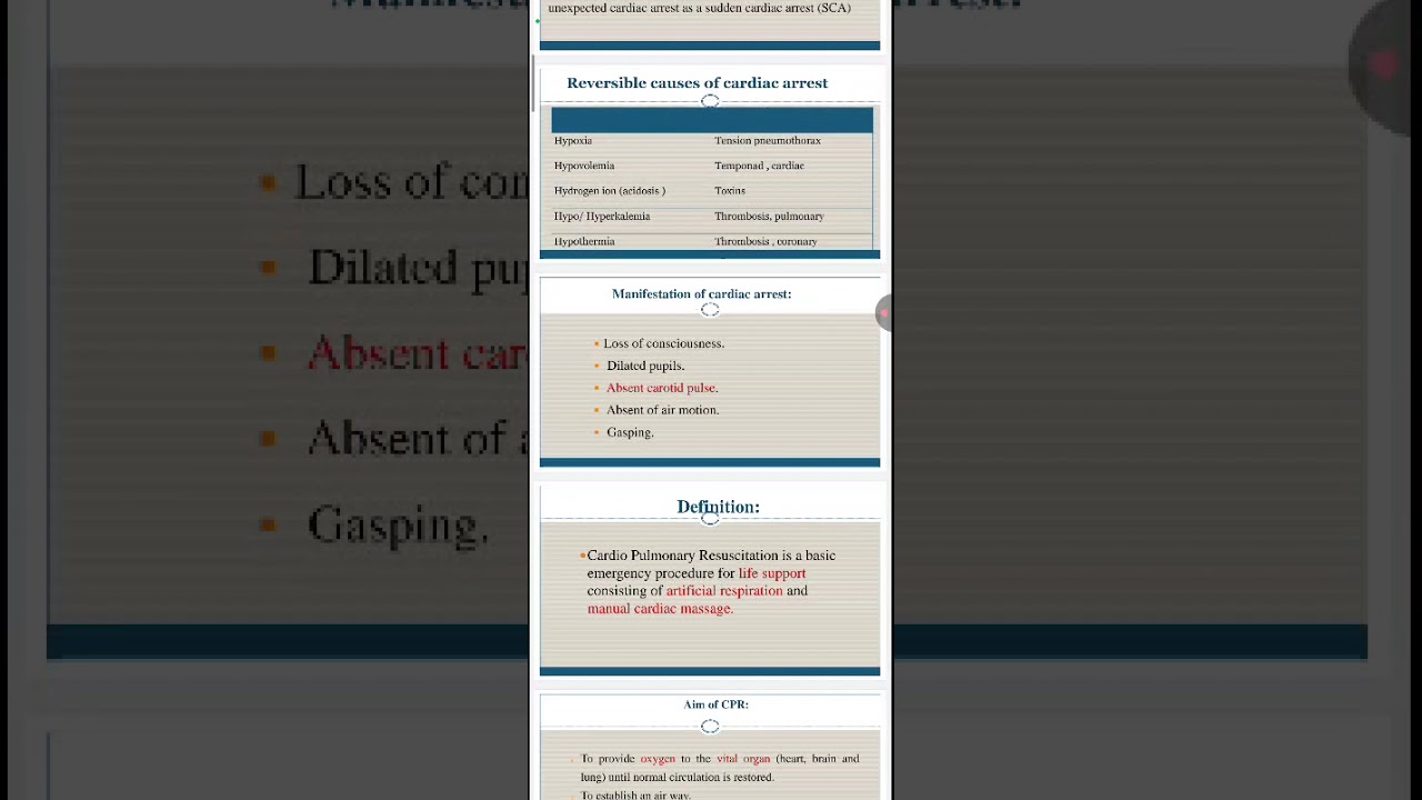 شرح بروسيجر ال CPR 