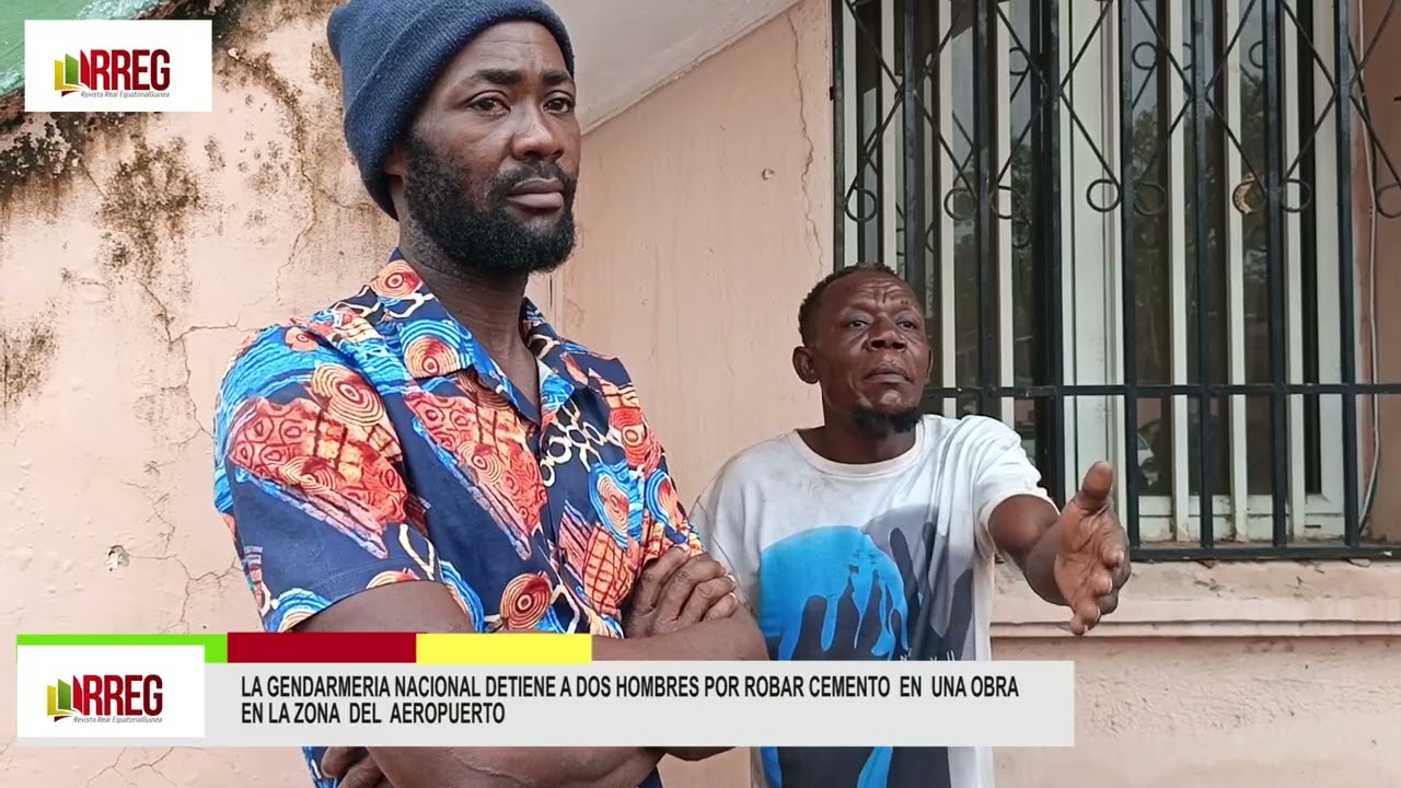 LA GENDARMERIA NACIONAL DETIENE A DOS HOMBRES POR ROBAR CEMENTO EN UNA OBRA