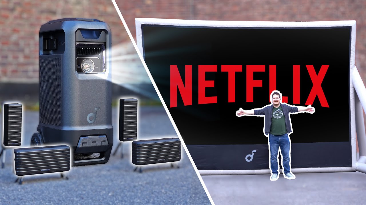 Ich baue ein AUFBLASBARES 200-Zoll-Kino - unter freiem Himmel! - soundcore Nebula X1 Pro
