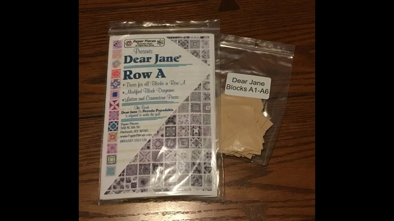 Bag Sort: Blocks A1-A6 - Dear Jane Goes EPP