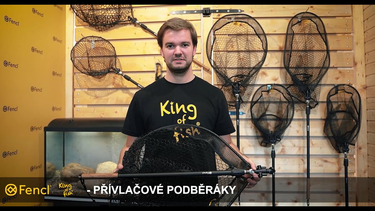 Přívlač, FENCL® Přívlačový podběrák Predator M, XL, M Speciál, XL Speciál s pogumovanou sítí