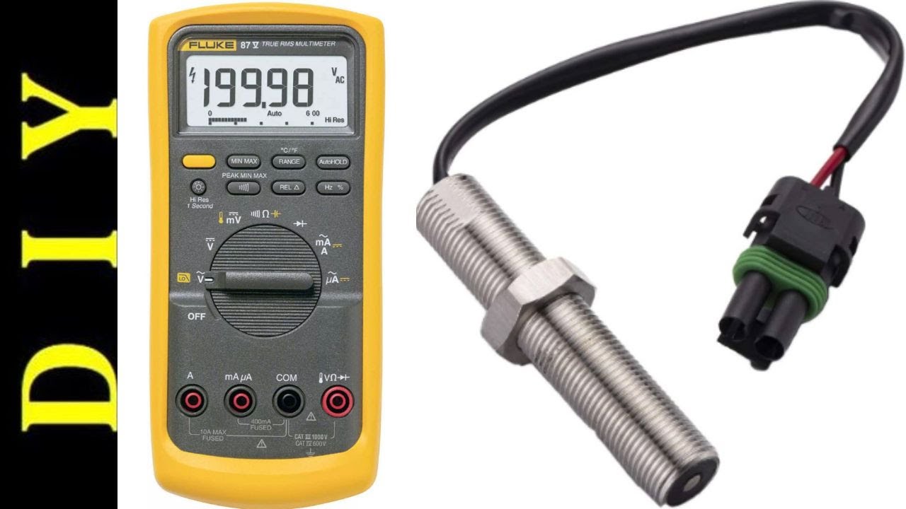 Magnetic Pickup Speed Sensor Test on Perkins Diesel Generator.