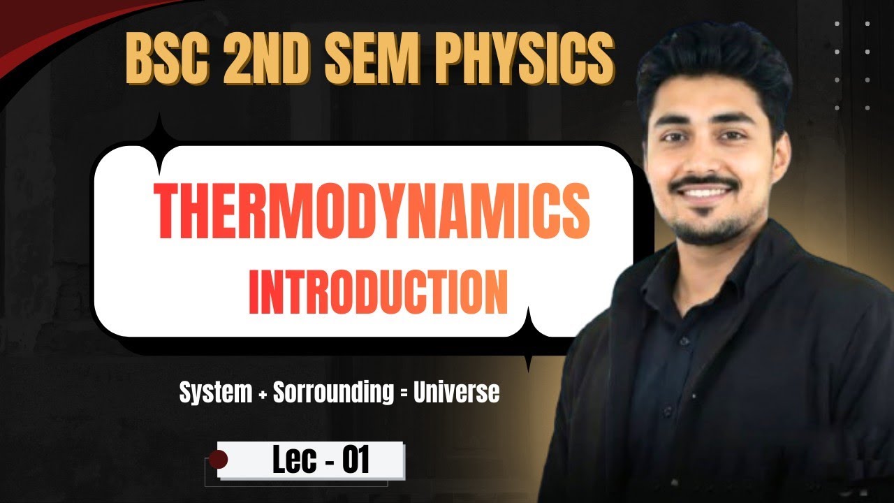 Thermodynamics Introduction | Bsc 2nd semester physics | State and Path Function | 