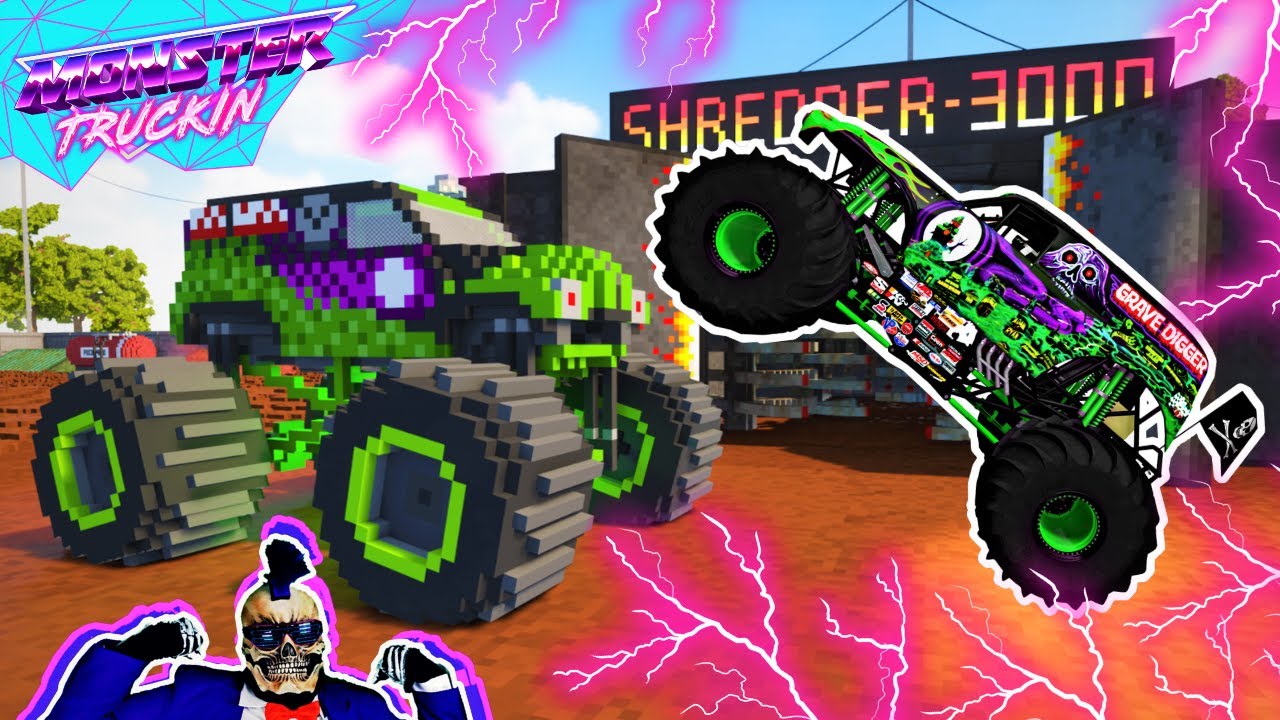 Monster Jam: безумные падения, фристайл и скоростные прыжки #3 | BeamNG Drive | Разборка