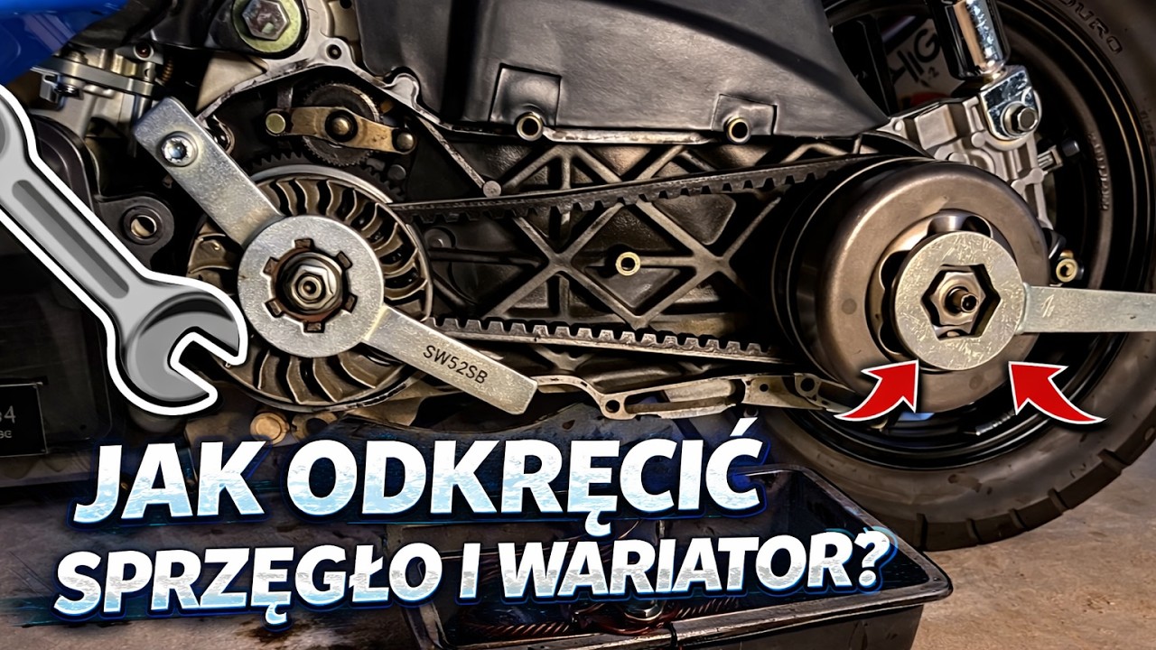 Jak odkręcić wariator i sprzęgło w skuterze? || Edzio MotoVlog#100