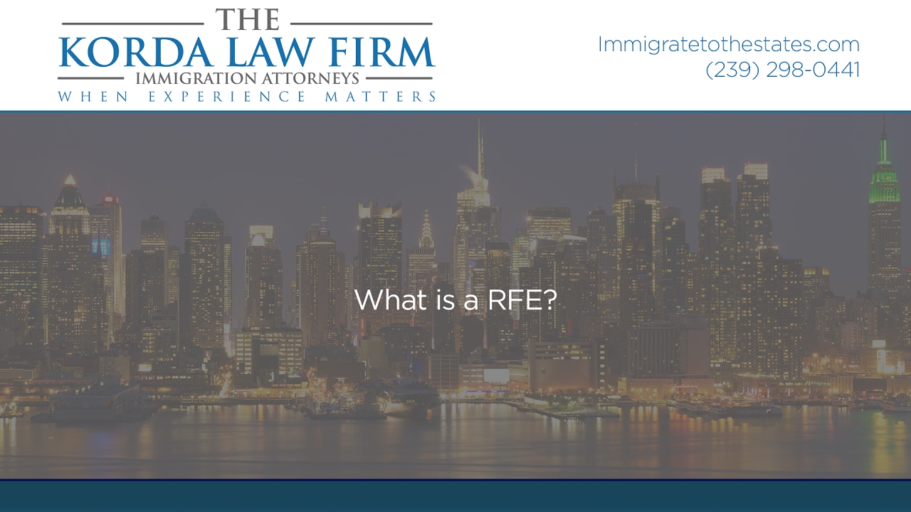 What is a RFE?